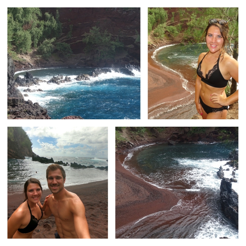 Red Sand Beach tijdens Road to Hana