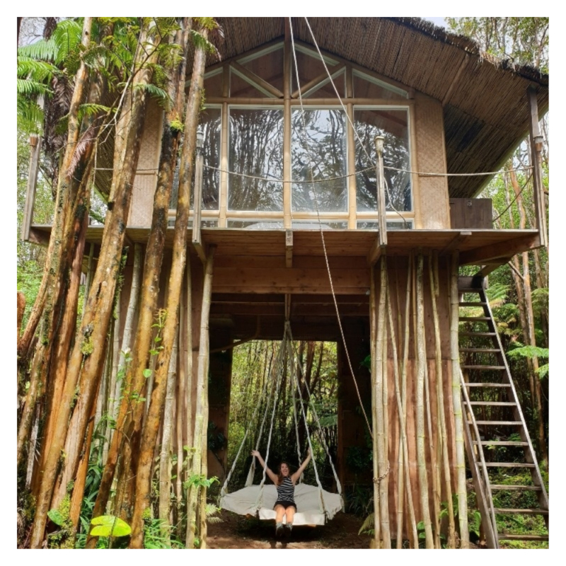 Boomhut op Big Island