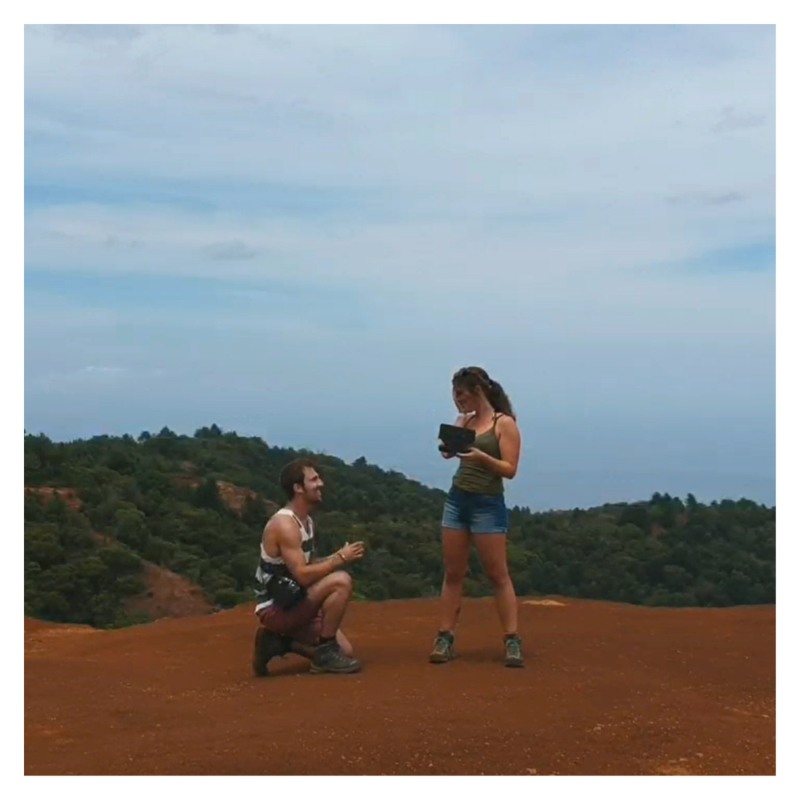 Huwelijksaanzoek op Hawaii