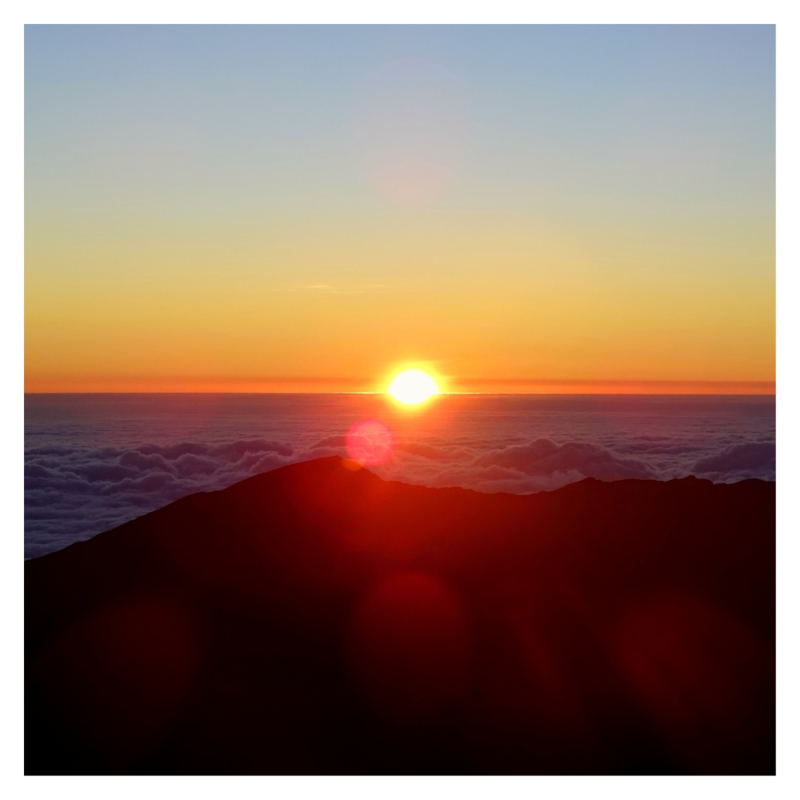 Zonsopgang Haleakala Crater Zonsopgang Haleakala Crater