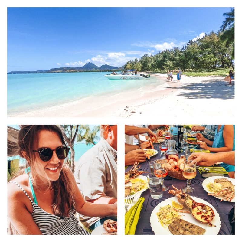 Eten op het strand Eten op het strand